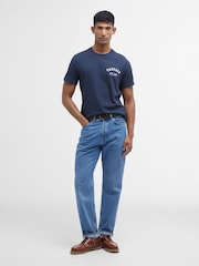 Barbour® New Navy 100% Cotton Preppy T-Shirt - Image 1 of 5
