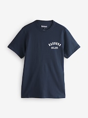 Barbour® New Navy 100% Cotton Preppy T-Shirt - Image 5 of 5