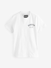 Barbour® White 100% Cotton Preppy T-Shirt - Image 4 of 4