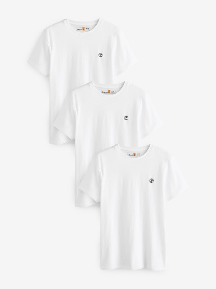Timberland Dunstan River 100% Organic Cotton T-Shirts 3 Pack - Image 1 of 5