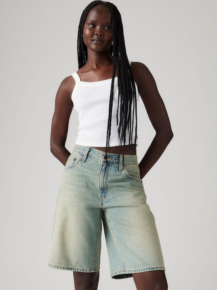 Levi's® Blue Baggy Dad Jort 100% Cotton Shorts - Image 5 of 7