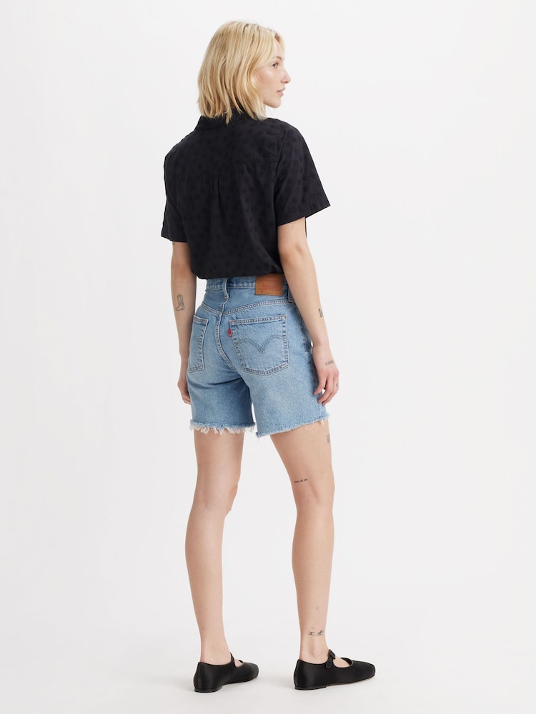 Levi's® Fun Flare Lightweight 501 Mid Thight Shorts - Image 2 of 6