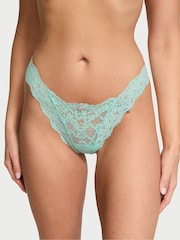 Victoria's Secret Waterfall Green Brazilian Lace Knickers - Image 1 of 3