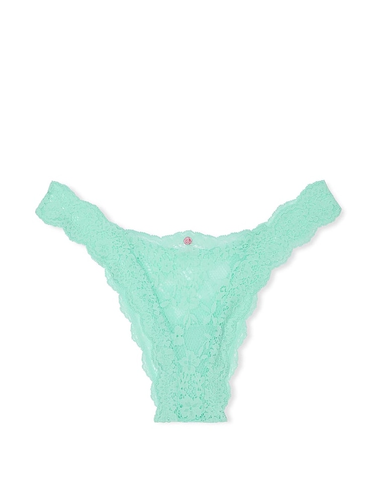 Victoria's Secret Waterfall Green Brazilian Lace Knickers - Image 3 of 3