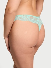 Victoria's Secret Waterfall Green Thong Lace Knickers - Image 2 of 3