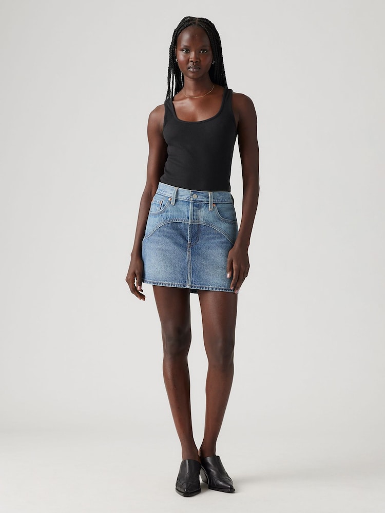 Levi's® Blue Icon 100% Cotton Denim Skirt - Image 1 of 5