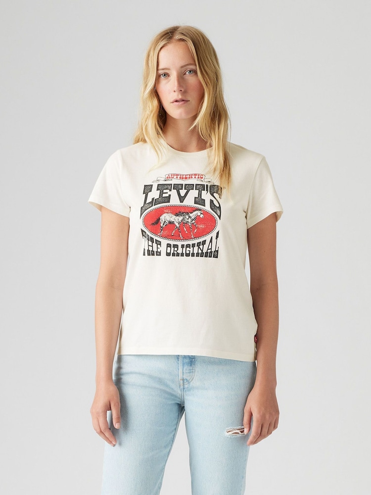 Levi's® White The Perfect 100% Cotton T-Shirt - Image 1 of 4