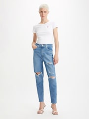 Blanco - Pack de 2 camisetas de algodón 100 % con cuello redondo de Levi's® - Imagen 3 de 7