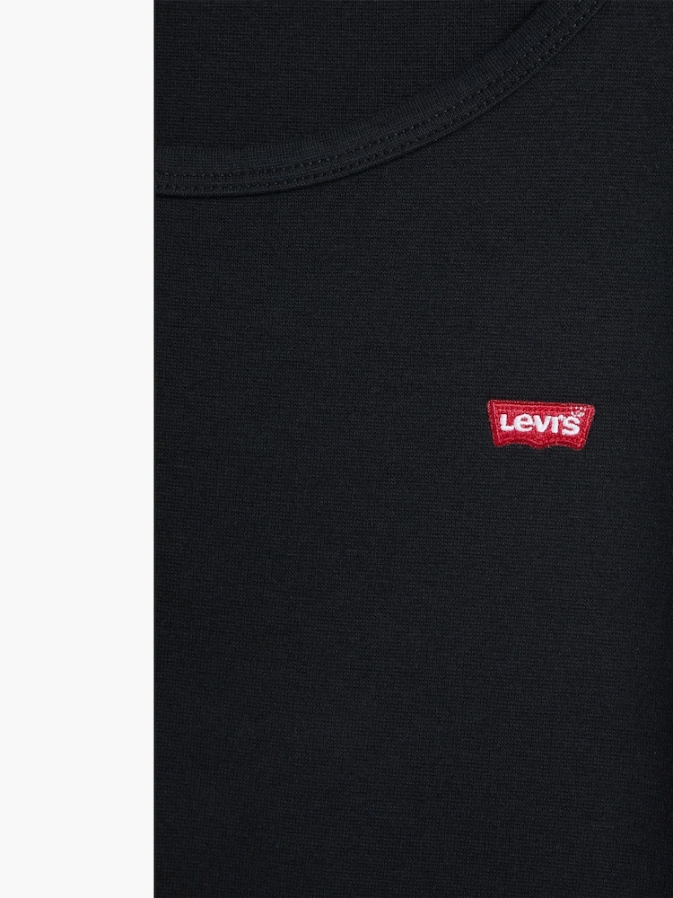 Negro - Pack de 2 camisetas de algodón 100 % con cuello redondo de Levi's® - Imagen 4 de 4