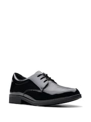 Clarks Black Standard Fit (F) Patent Aubrie Dress Shoes - Image 7 of 8