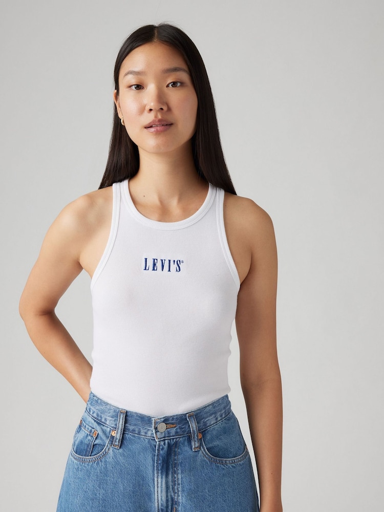 Levi's® Bright White Graphic Gemini 100% Cotton Tank - Image 1 of 6