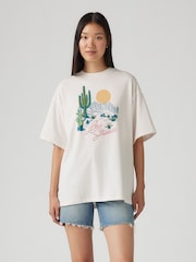Levi's® White Graphic Short Stack Western T-Shirt - Image 1 of 6