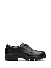 Clarks Black Standard Fit (F) Leather Evyn Lace K. Shoes - Image 1 of 7