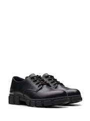 Clarks Black Standard Fit (F) Leather Evyn Lace K. Shoes - Image 4 of 7