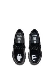 Clarks Black Standard Fit (F) Patent Evyn Walk Shoes - Image 6 of 8