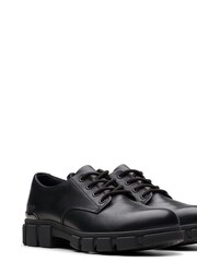 Clarks Black Wide Fit (G) Leather Evyn Lace K. Shoes - Image 4 of 7