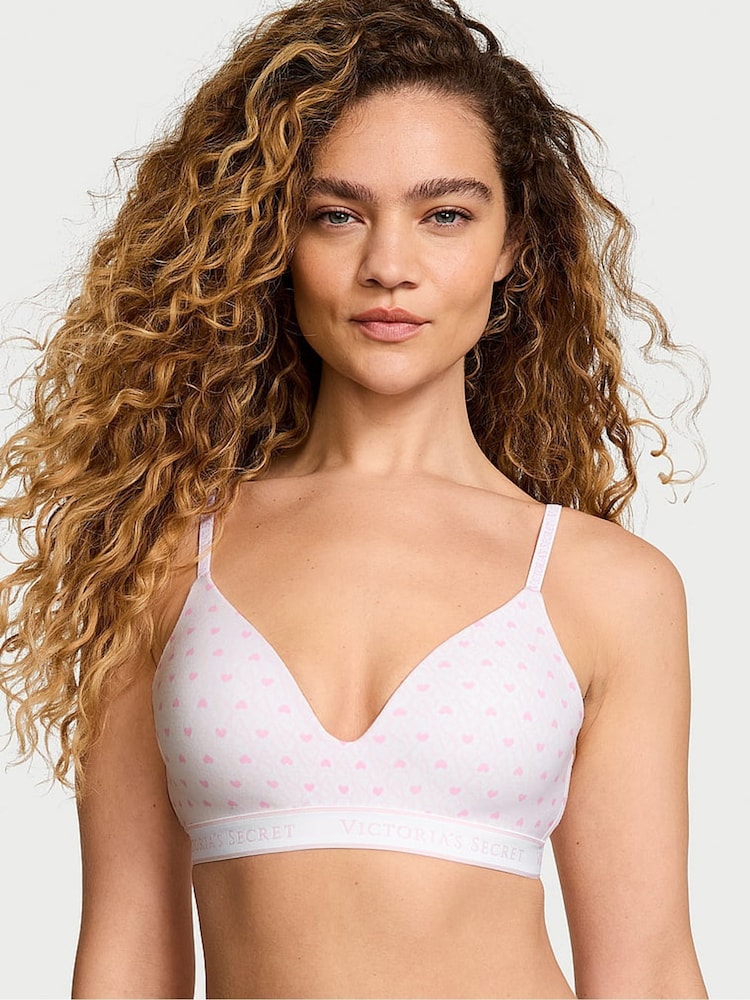 Witte lockup met hart - Victoria's Secret lichtgevoerde beha zonder beugels - Image 1 of 3
