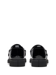 Clarks Dark Black Standard Fit (F) Leather Evyn Walk Shoes - Image 5 of 8