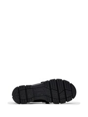 Clarks Dark Black Standard Fit (F) Leather Evyn Walk Shoes - Image 7 of 8