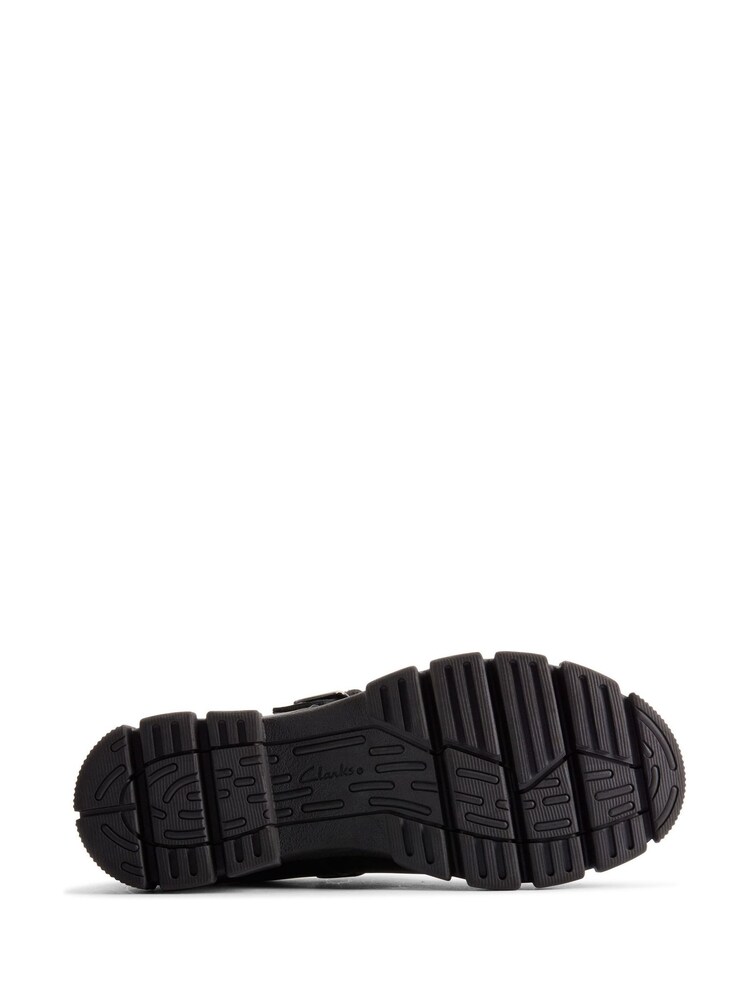 Clarks Black Wide Fit (G) Leather Evyn Bar K. Shoes - Image 2 of 7