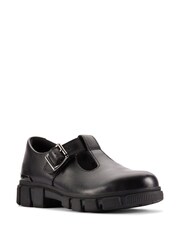 Clarks Black Wide Fit (G) Leather Evyn Bar K. Shoes - Image 7 of 7