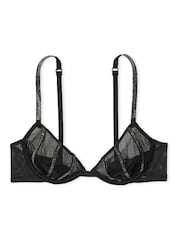 Victoria's Secret Black Sheer Shine Low Cut Demi Bra - Image 3 of 3