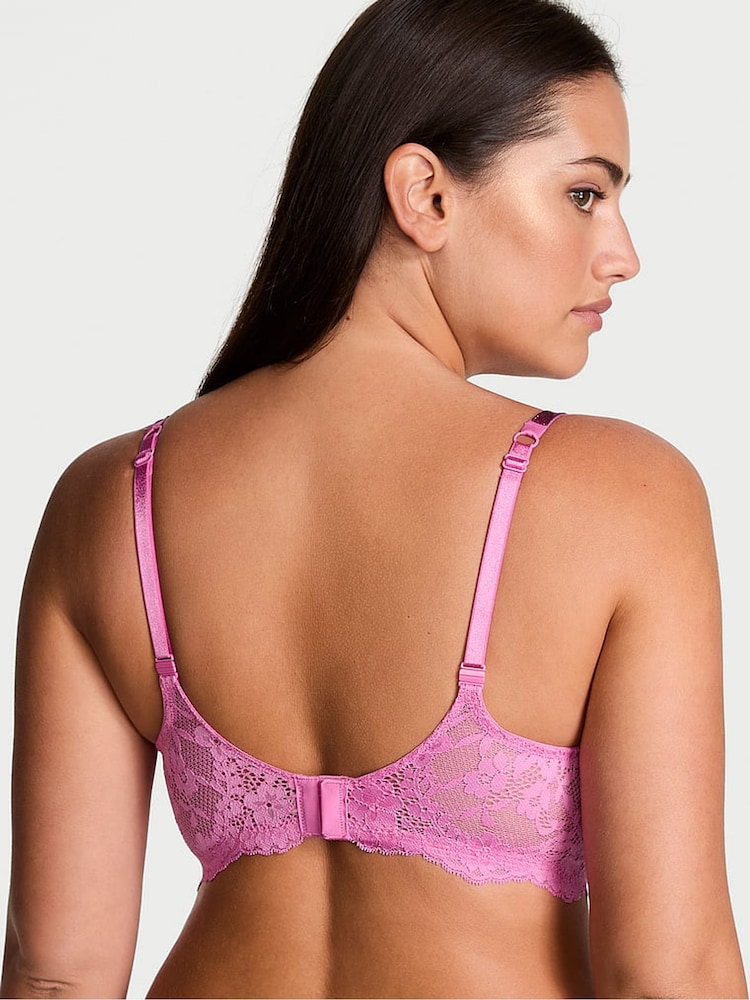 Victoria's Secret New Peony Pink Push Up Twinkle Strap Bra - Image 2 of 3