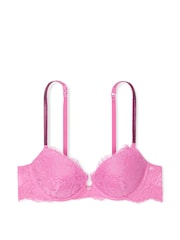 Victoria's Secret New Peony Pink Push Up Twinkle Strap Bra - Image 3 of 3