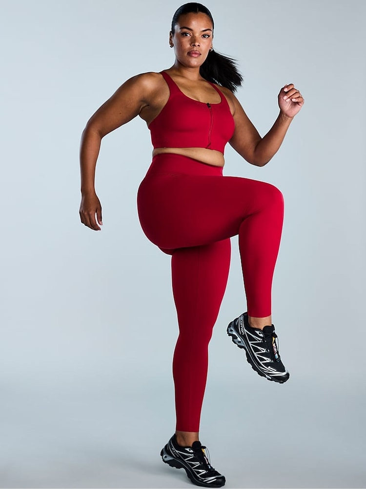 Victoria's Secret Red Lacquer Front Close Featherweight Max High Support Sports Bra - Image 1 of 3