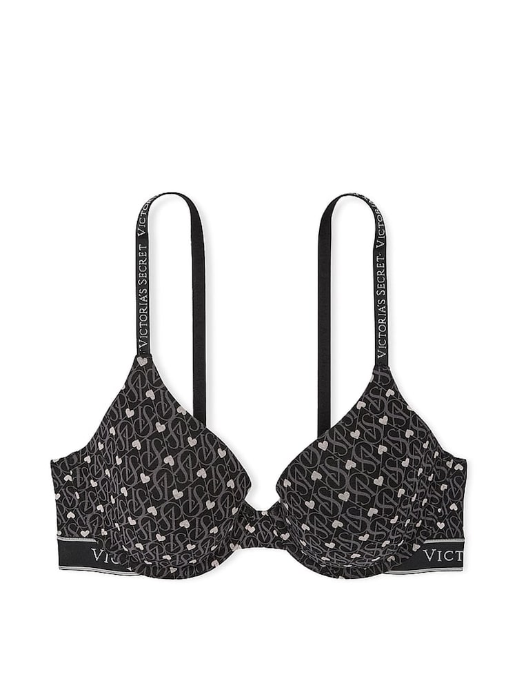 Victoria's Secret Black Heart Full Cup Lightly Lined Bra - Image 1 of 2