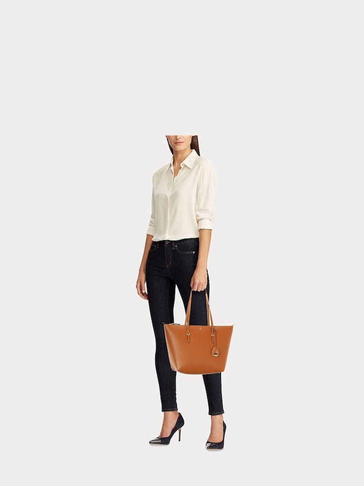 Lauren Ralph Lauren Keaton PU Tote Shopper Bag - Image 6 of 6
