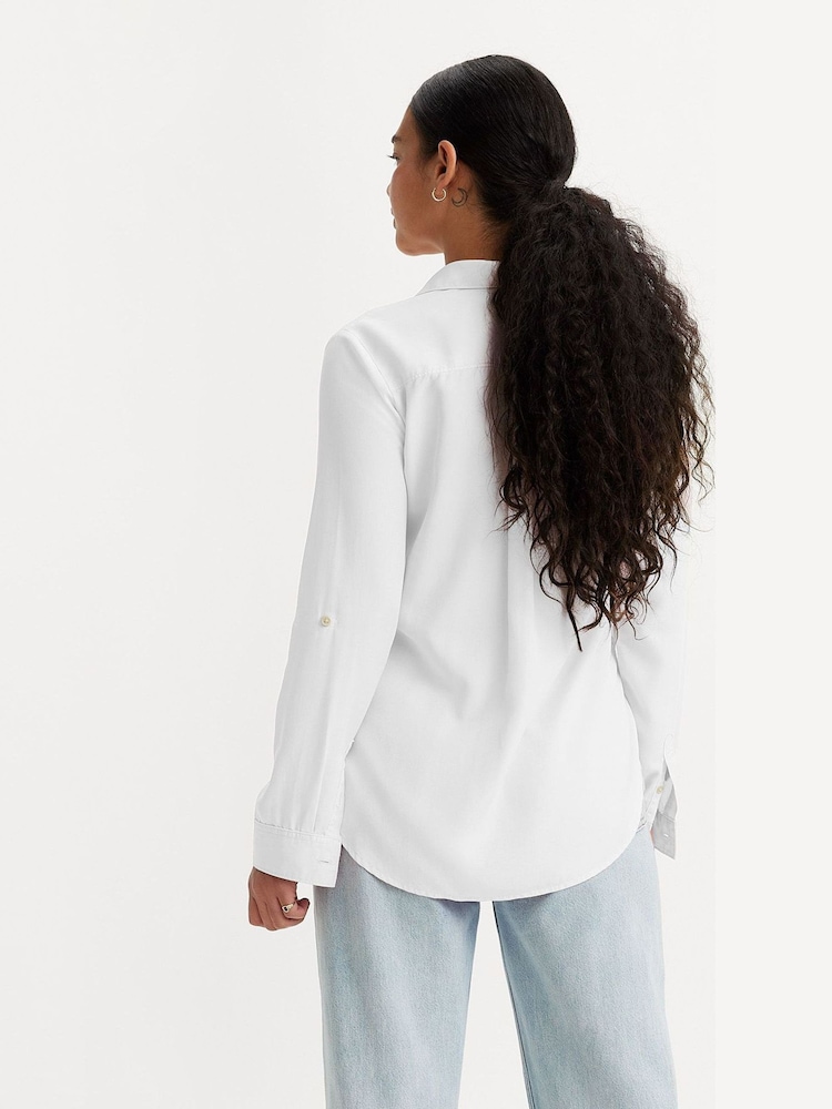 Levi's® White 100% Cotton Doreen Lightweight Utility Shirt - Image 2 of 4