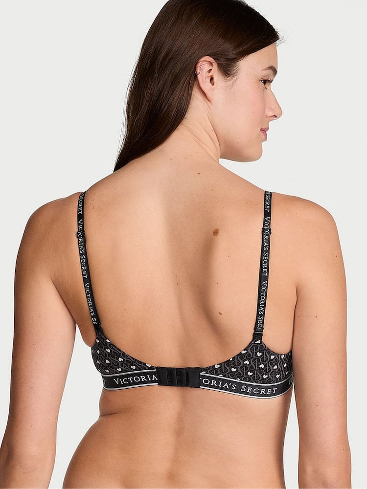 Victoria's Secret Black Heart Demi Lightly Lined Bra - Image 2 of 3