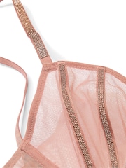Victoria's Secret Almond Beige Nude Sheer Shine Low Cut Demi Bra - Image 4 of 4