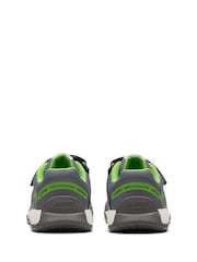Clarks Green Wide Fit (G) Kids Combi Cica Star Flex Trainers - Image 5 of 7