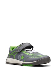 Clarks Green Wide Fit (G) Kids Combi Cica Star Flex Trainers - Image 7 of 7