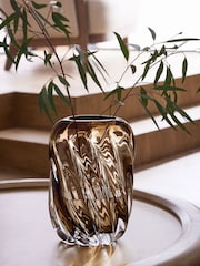 Brown N. Premium Swirl Vase - Image 1 of 6