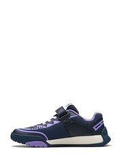 Clarks Purple Standard Fit (F) Kids Cica Star Jump Trainers - Image 2 of 7