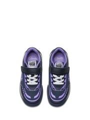 Clarks Purple Standard Fit (F) Kids Cica Star Jump Trainers - Image 6 of 7