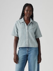 Levi's® Blue Rinoa Camo Shirt - Image 3 of 8
