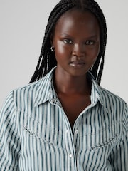 Levi's® Blue Rinoa Camo Shirt - Image 5 of 8