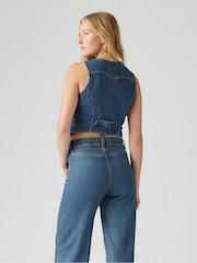 Levi's® Blue 100% Cotton Braided Vest - Image 3 of 7