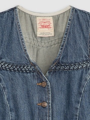 Levi's® Blue 100% Cotton Braided Vest - Image 7 of 7