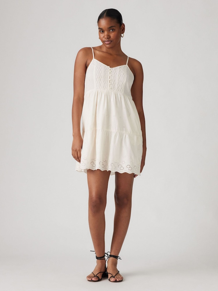 Levi's® White Cora Mini Dress - Image 1 of 7 Levi's® White Cora Mini Dress - Image 1 of 7