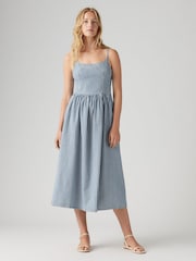 Levi's® Alessie Bustier Denim 100% Cotton Dress - Image 3 of 7