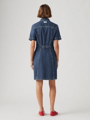 Levi's® Blue Rinoa Denim Shortsleeve 100% Cotton Dress - Image 2 of 7