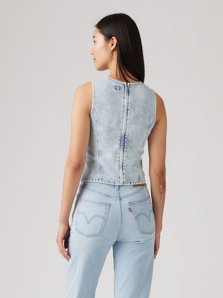 Levi's® Healing Waters Topanga Denim Tank - Image 2 of 7 Levi's® Healing Waters Topanga Denim Tank - Image 2 of 7