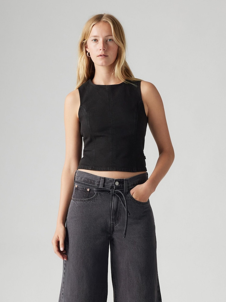 Levi's® Rose Black Topanga Denim Tank - Image 1 of 7