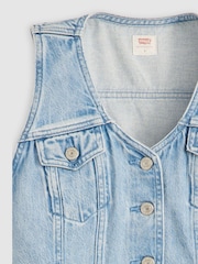 Levi's® Blue Bella Denim Corset 100% Cotton Vest - Image 4 of 5