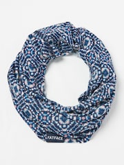 FatFace Navy Geometric Print Multi Use Snood - Image 1 of 2